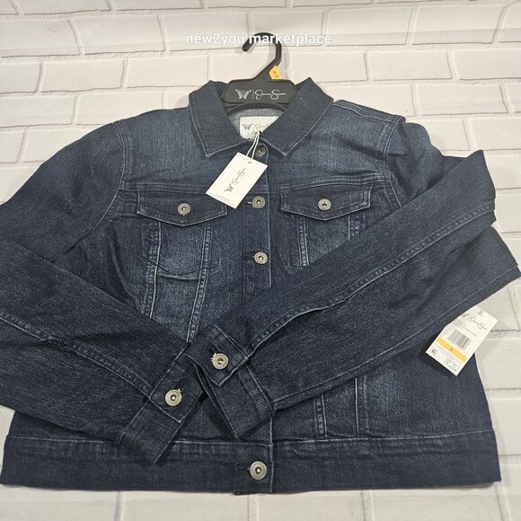 Blue Jean Jacket by Jessica Simpson. NWT. size large womans lightweight denim - Picture 1 of 13
